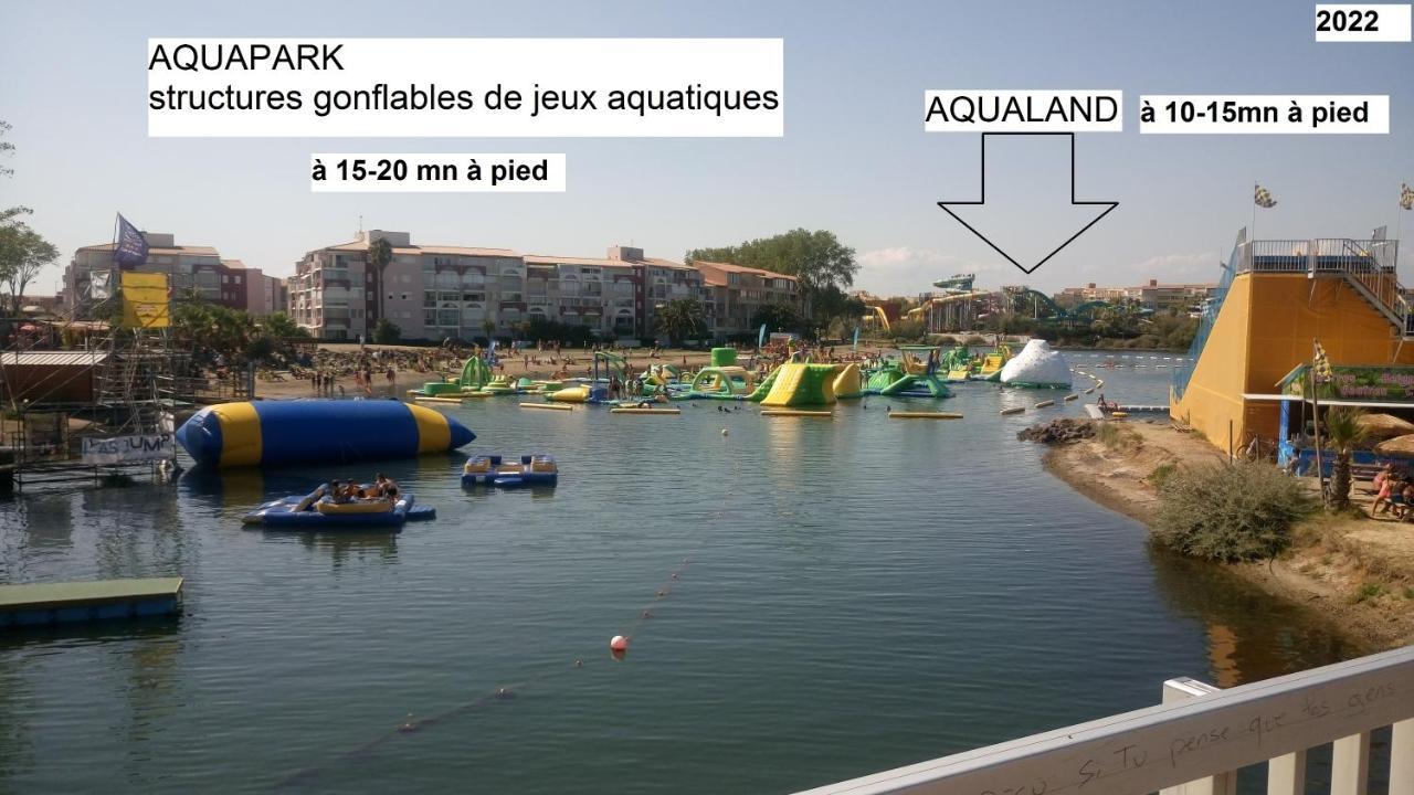 Lara 2 - T2 Balcon Piscine Lit Double & Clic-Clac Parking Pres Du Centre-Port Et Ile Loisirs Agde Eksteriør bilde